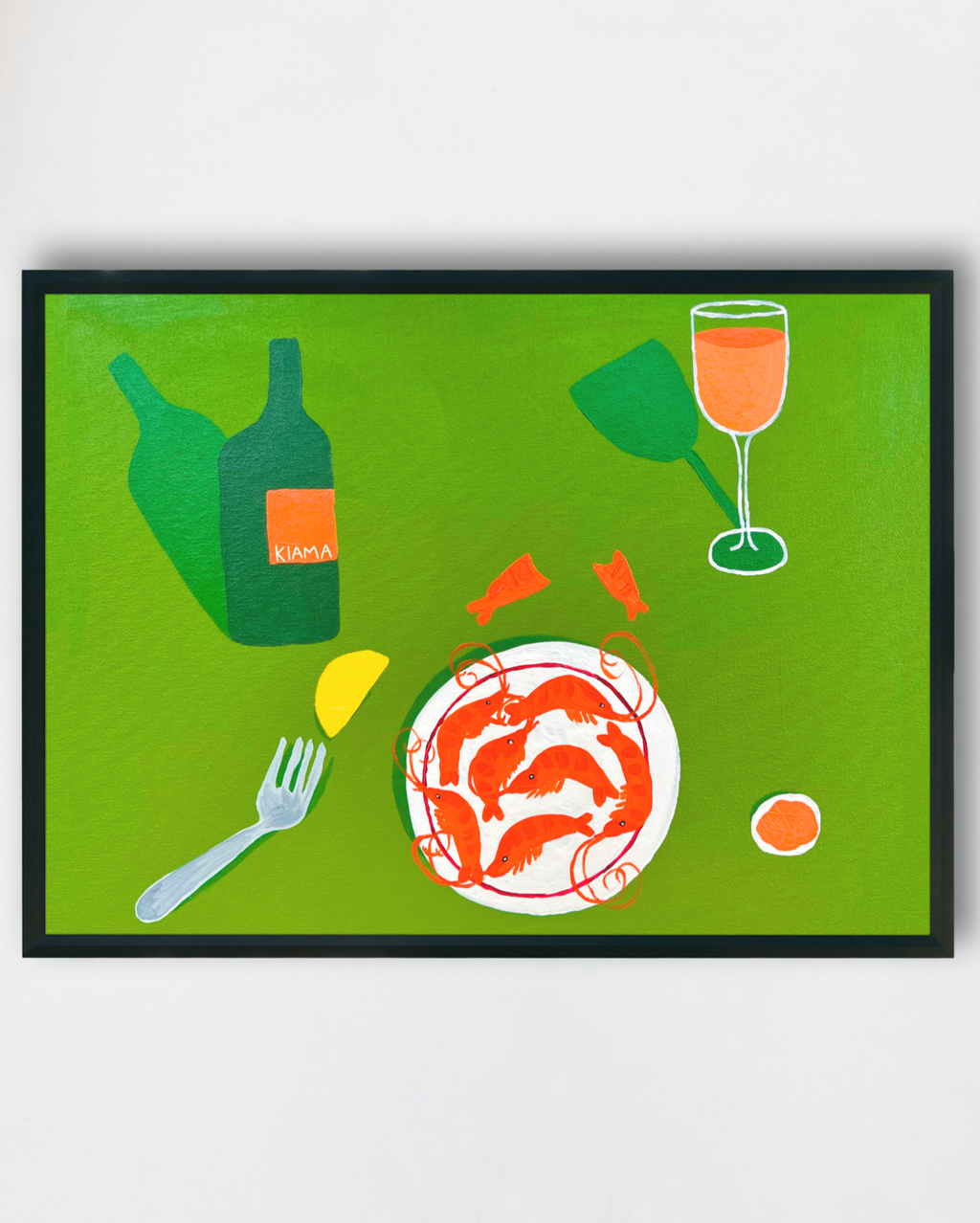 Shrimp & Orange Wine Fine Art Print