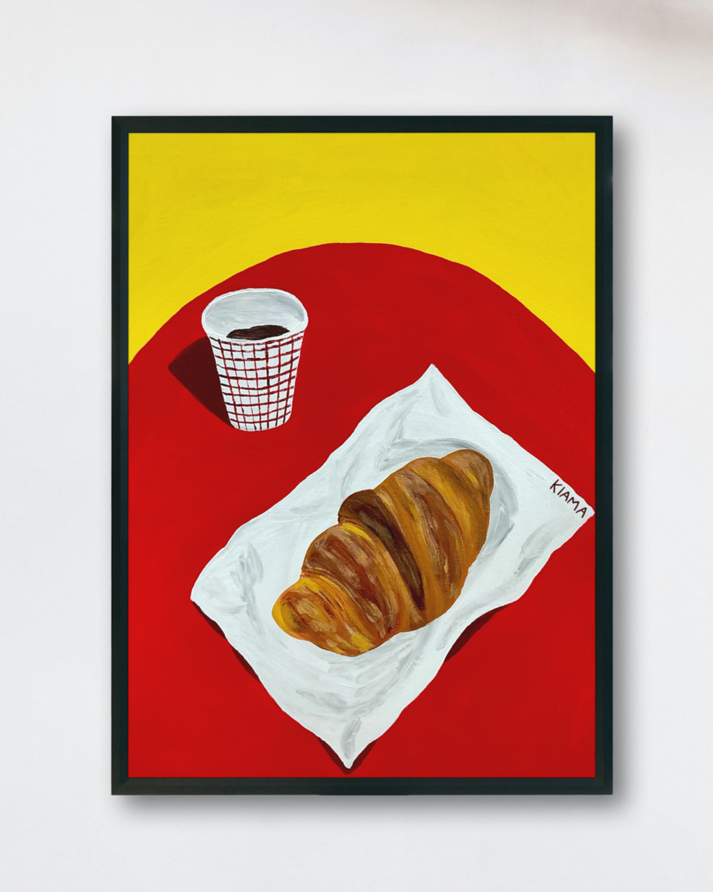 Coffee & Croissant Fine Art Print