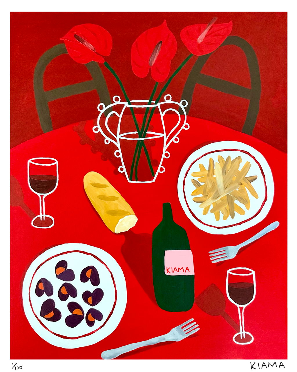 Moules & Frites Limited Edition Print