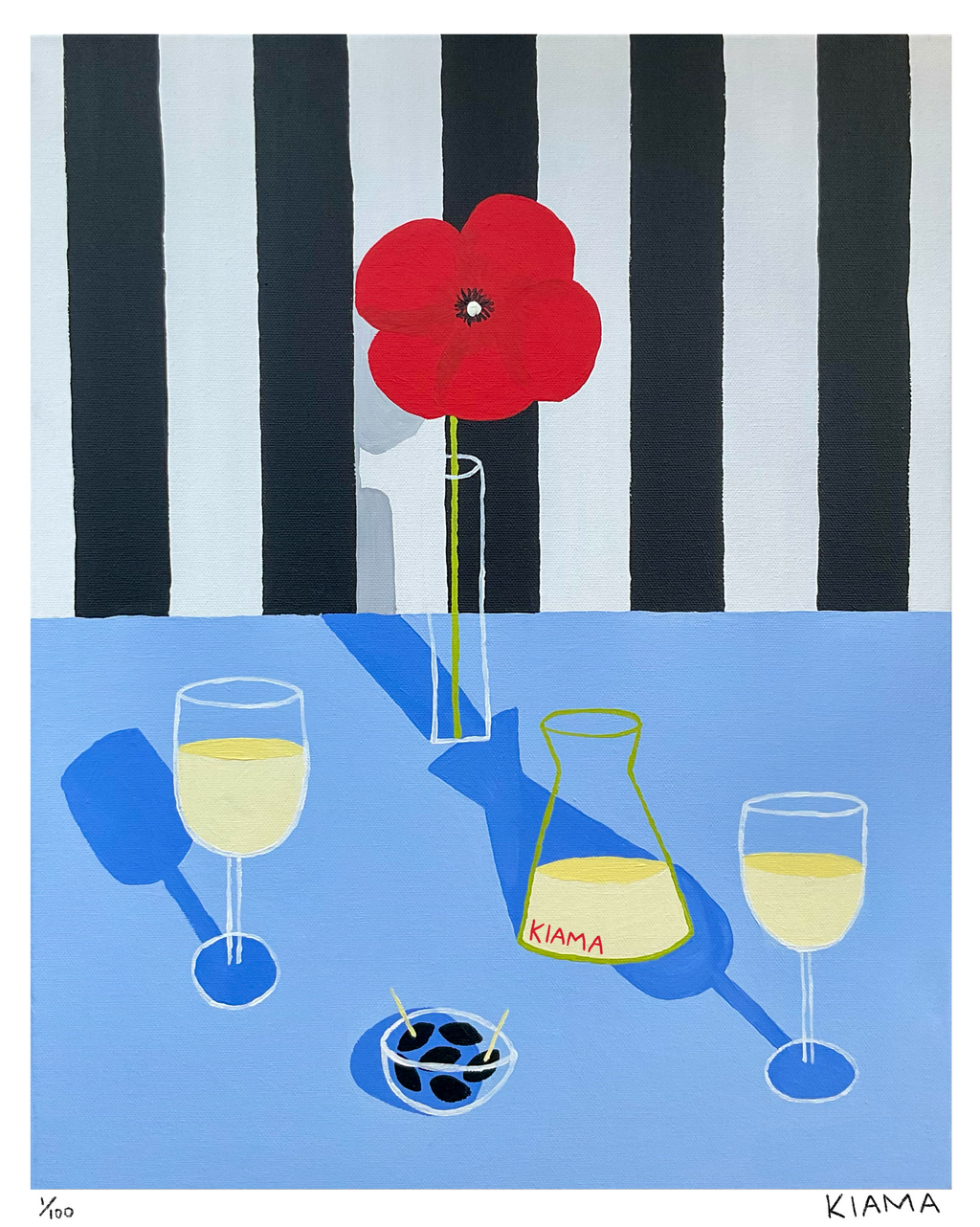 Olives & Wine Limited Edition Print