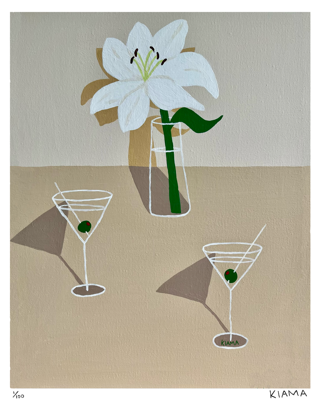 Olive Martini Limited Edition Print