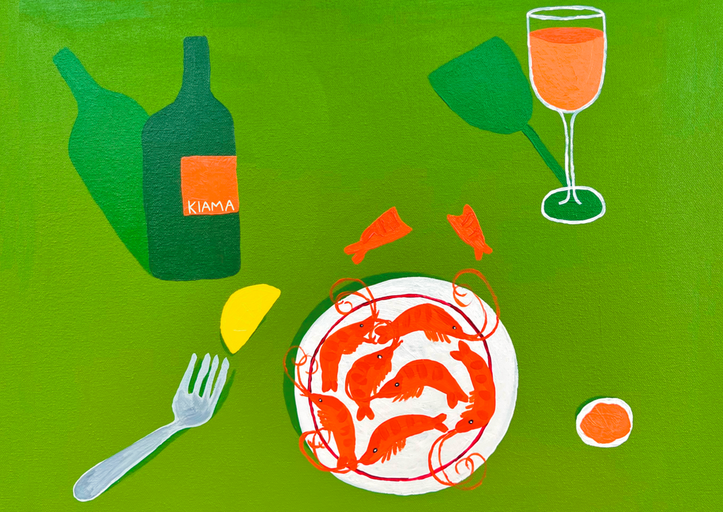 Shrimp & Orange Wine Fine Art Print