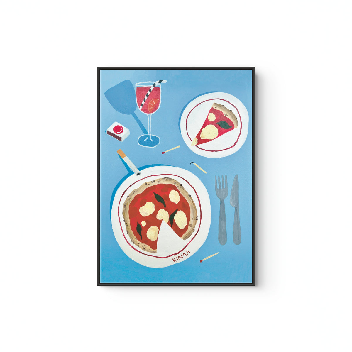 Pizza & Aperol Fine Art Print