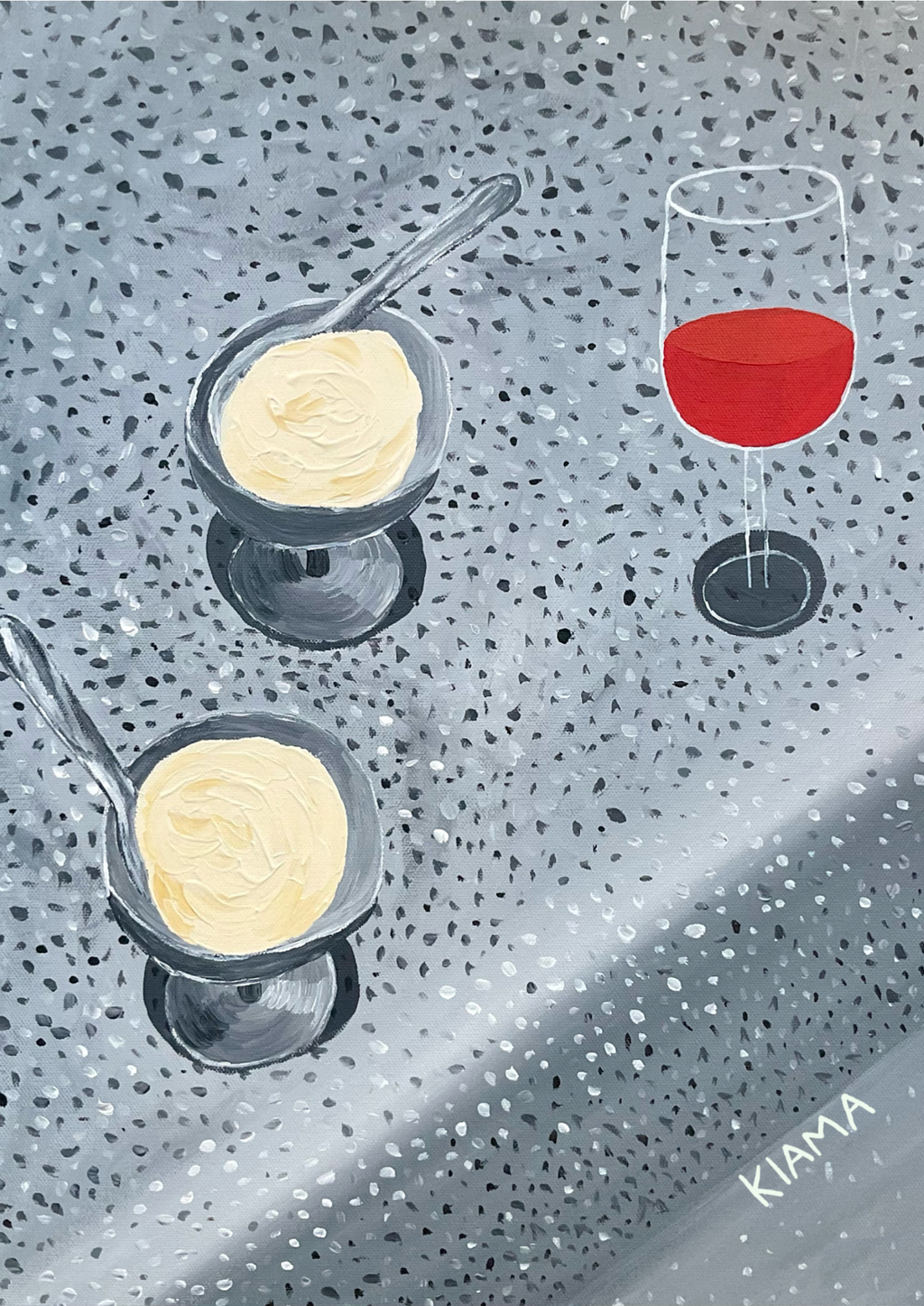 Ice Cream & Wine Fine Art Print